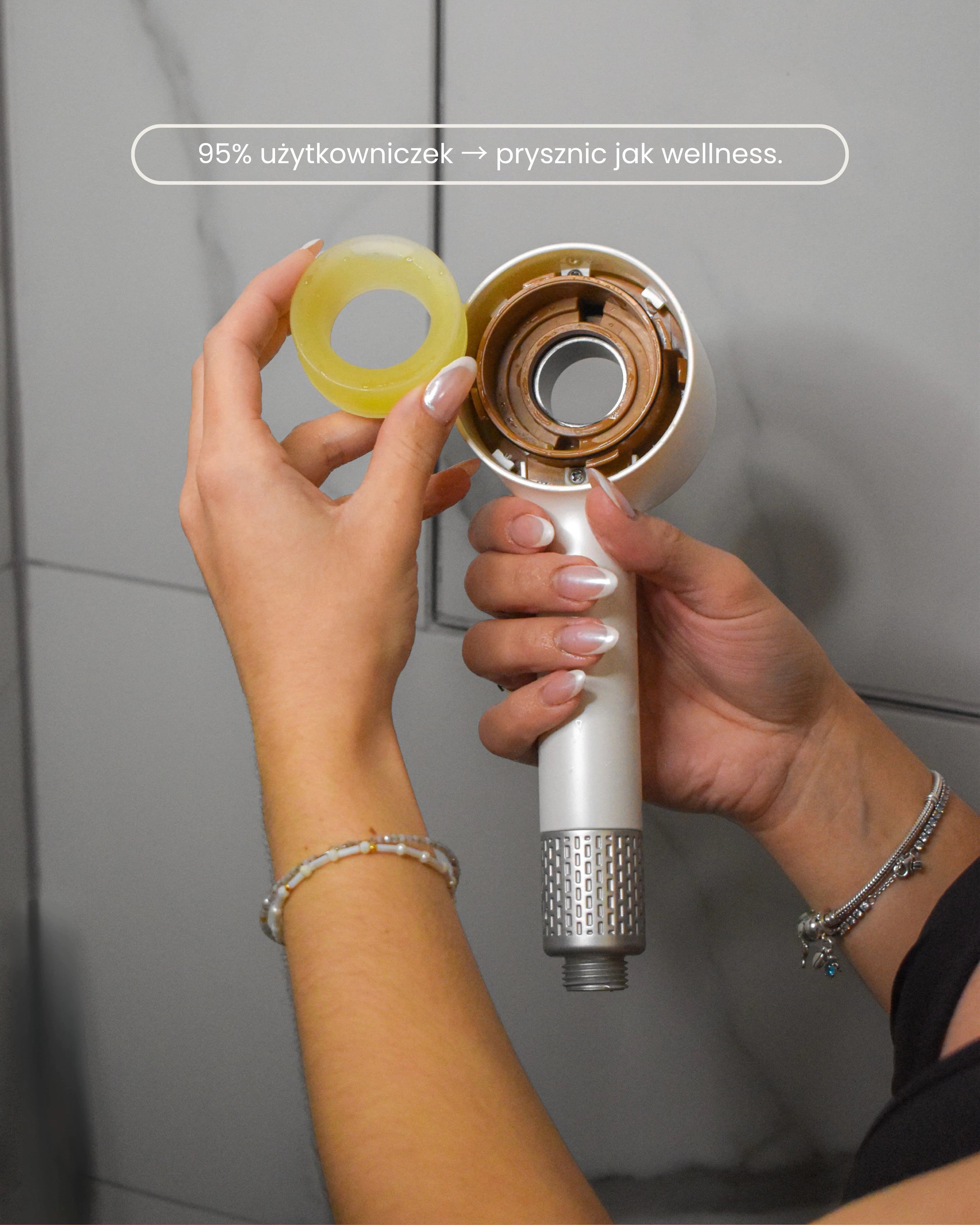 ROSSA –  słuchawka prysznicowa z filtrem